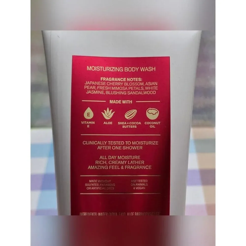 Bath & Body Works Japanese Cherry Blossom 6 Piece Hydrating Body Care Set NEW